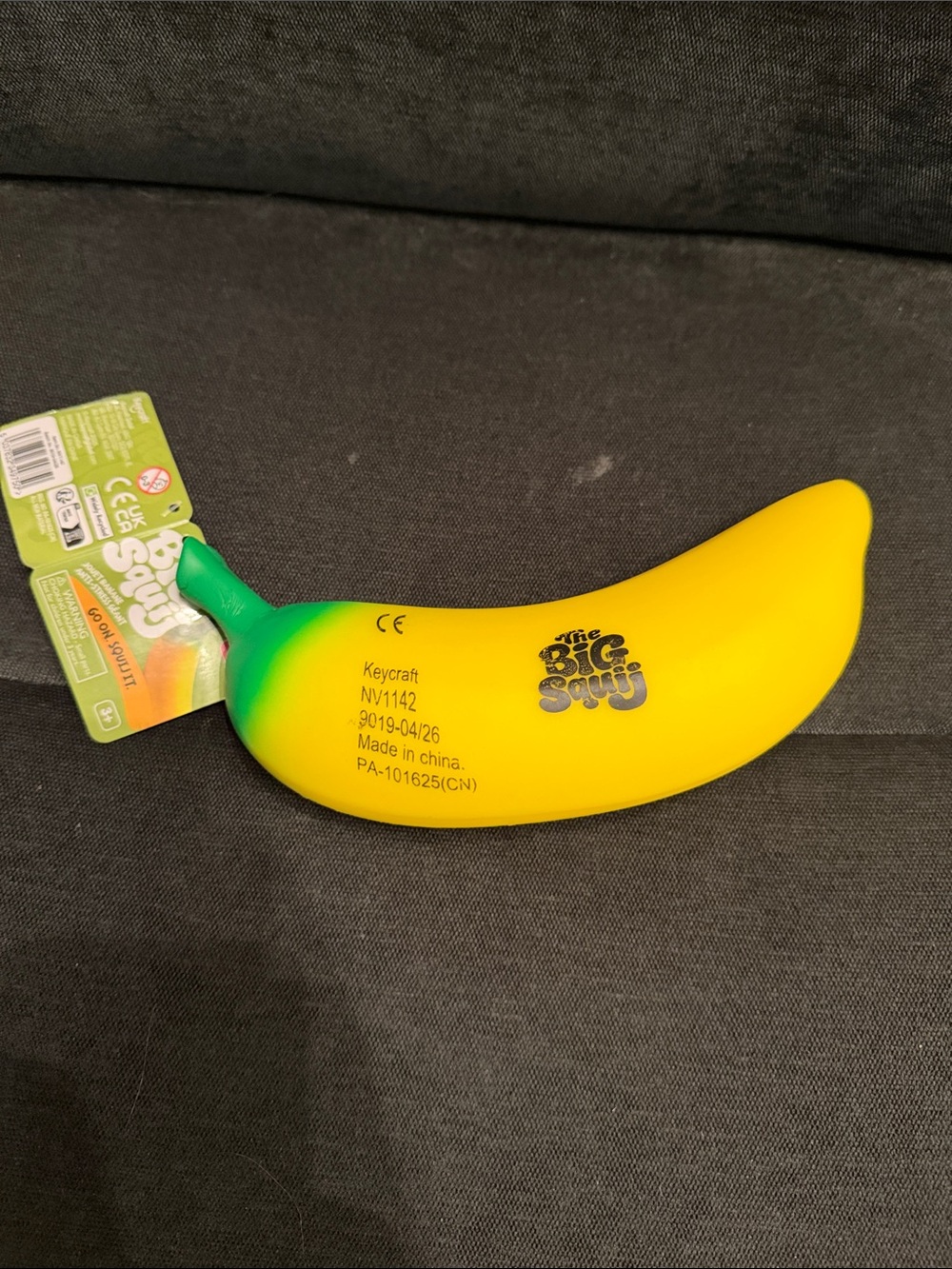 The Big Squish Yellow Banana Plush Squishy Toy by Craft